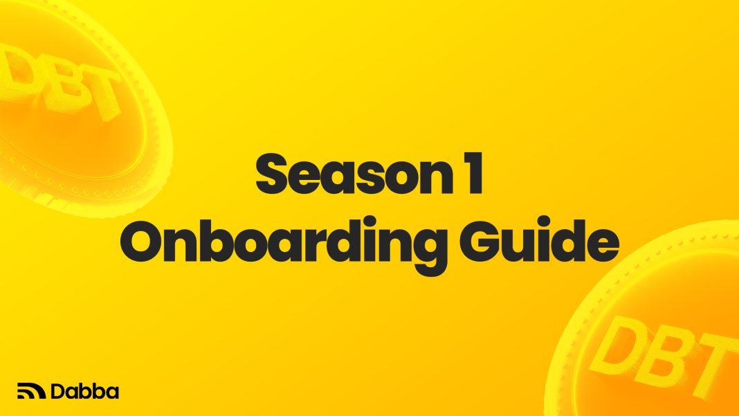 Season 1 Onboarding Guide Season 1 Onboarding Guide